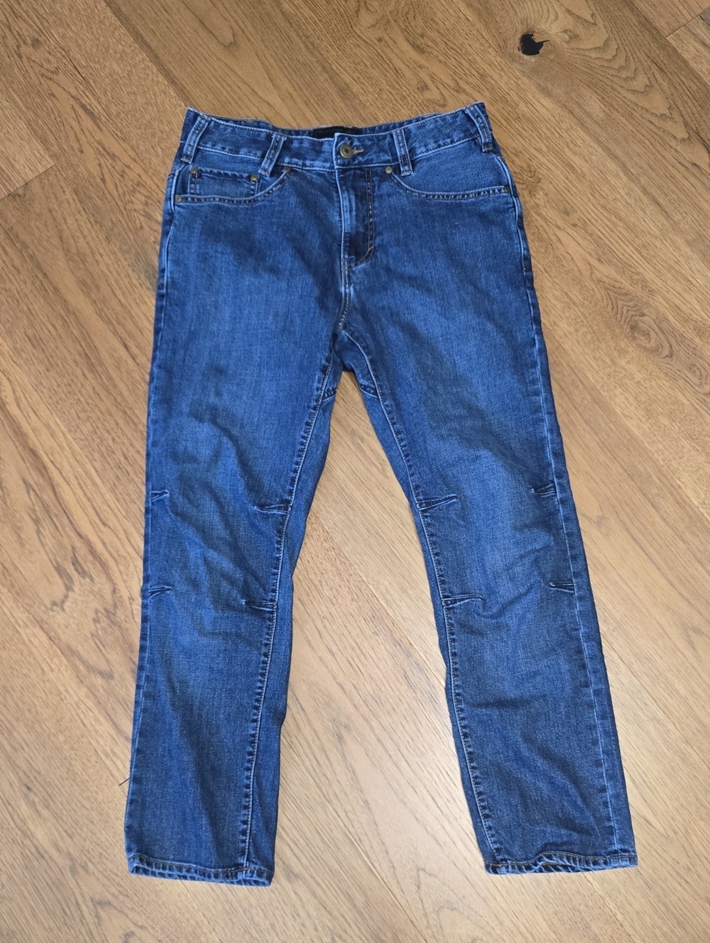 Men's VERTX Tactical Dark Blue Denim Jeans - Classic Straight Fit
